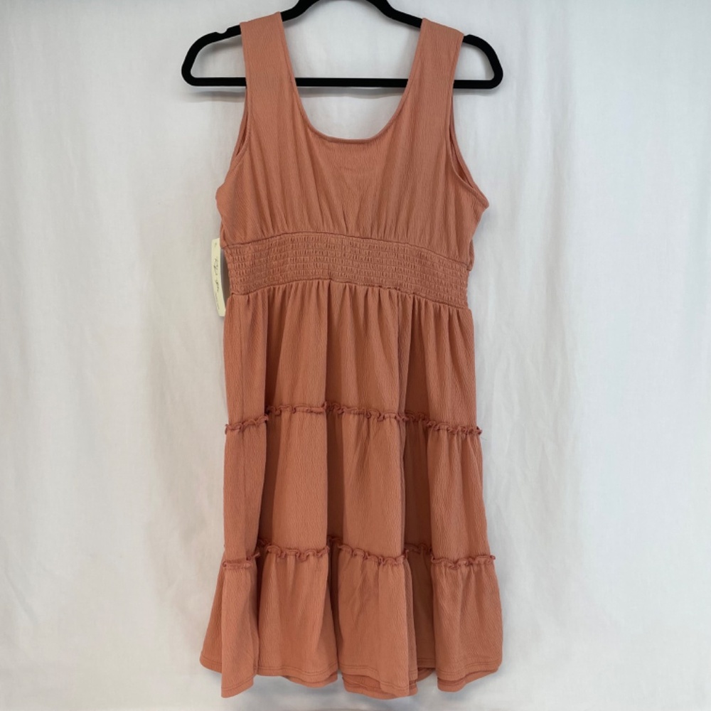 Mid-Length Dress Peach Orange RD Style Women’s Size Medium NEW - Picture 2 of 14
